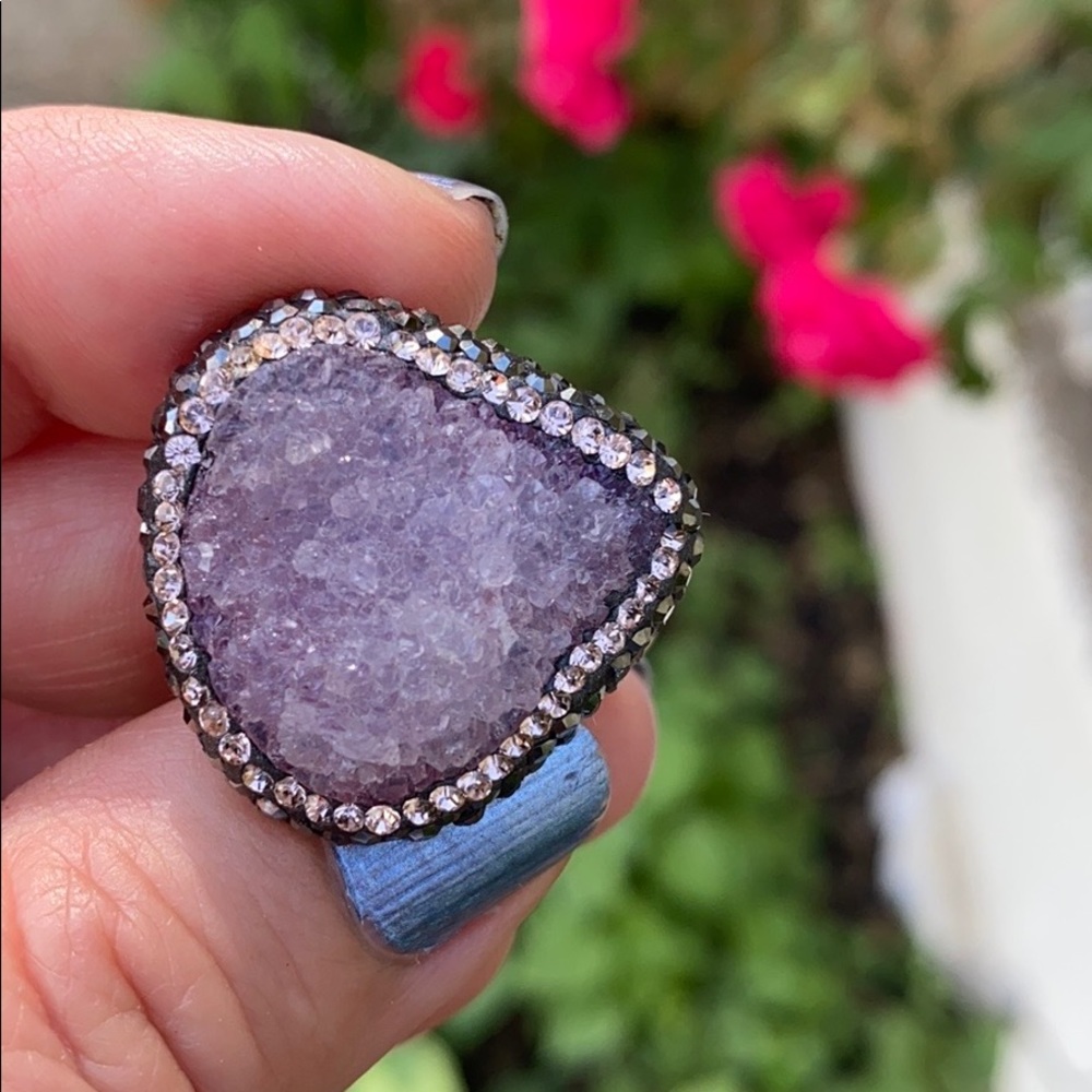 Statement Amethyst Ring - image 5
